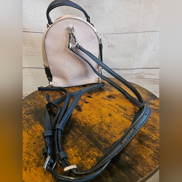 Kate Spade New York Floral Mini Backpack Pink & Black Crossbody Straps *Flaws* - Picture 2 of 15